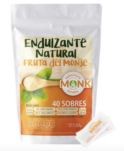 Monk Fruit (Fruta del Monje) 1240 g, sobres 3 g c/u